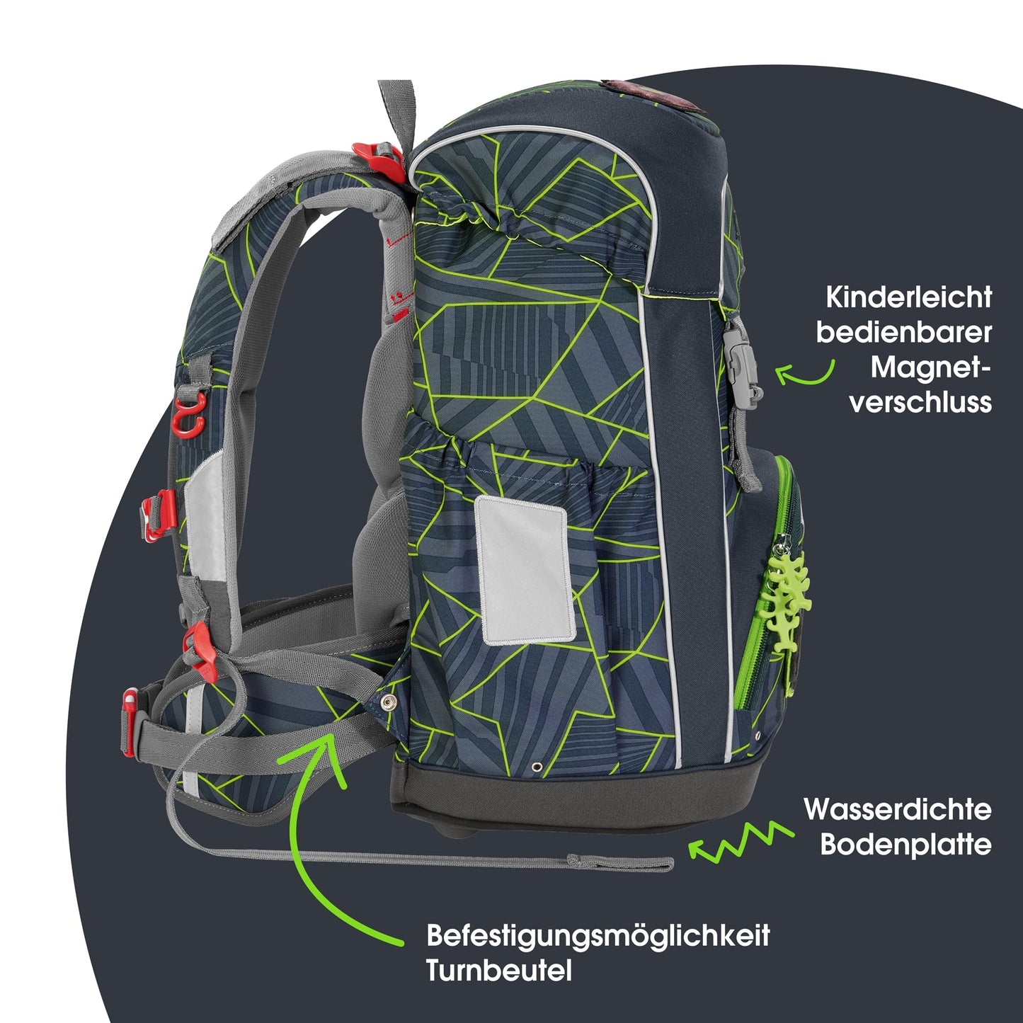 Step by Step GIANT Set „Dark Cat“ 5-teilig | Ergonomisch | Höhenverstellbar | 23L | 1. Klasse