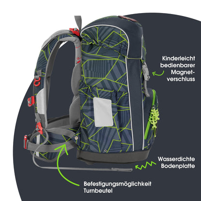 Step by Step GIANT Set „Dark Cat“ 5-teilig | Ergonomisch | Höhenverstellbar | 23L | 1. Klasse