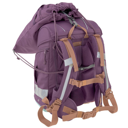 LÄSSIG 7-teiliges Schulranzen Set Kinder/School Set Boxy Unique purple